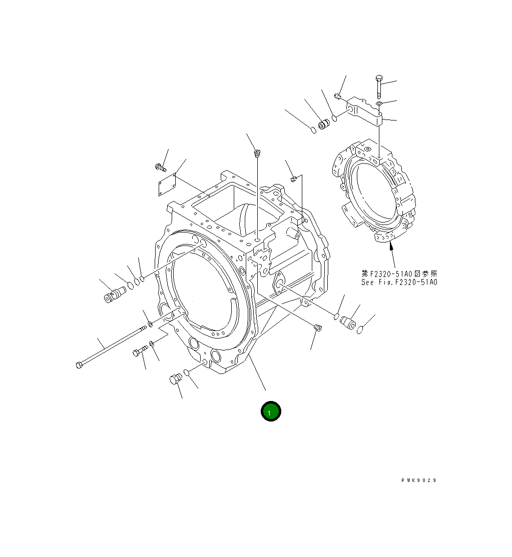 Корпус 134-15-61110 Komatsu