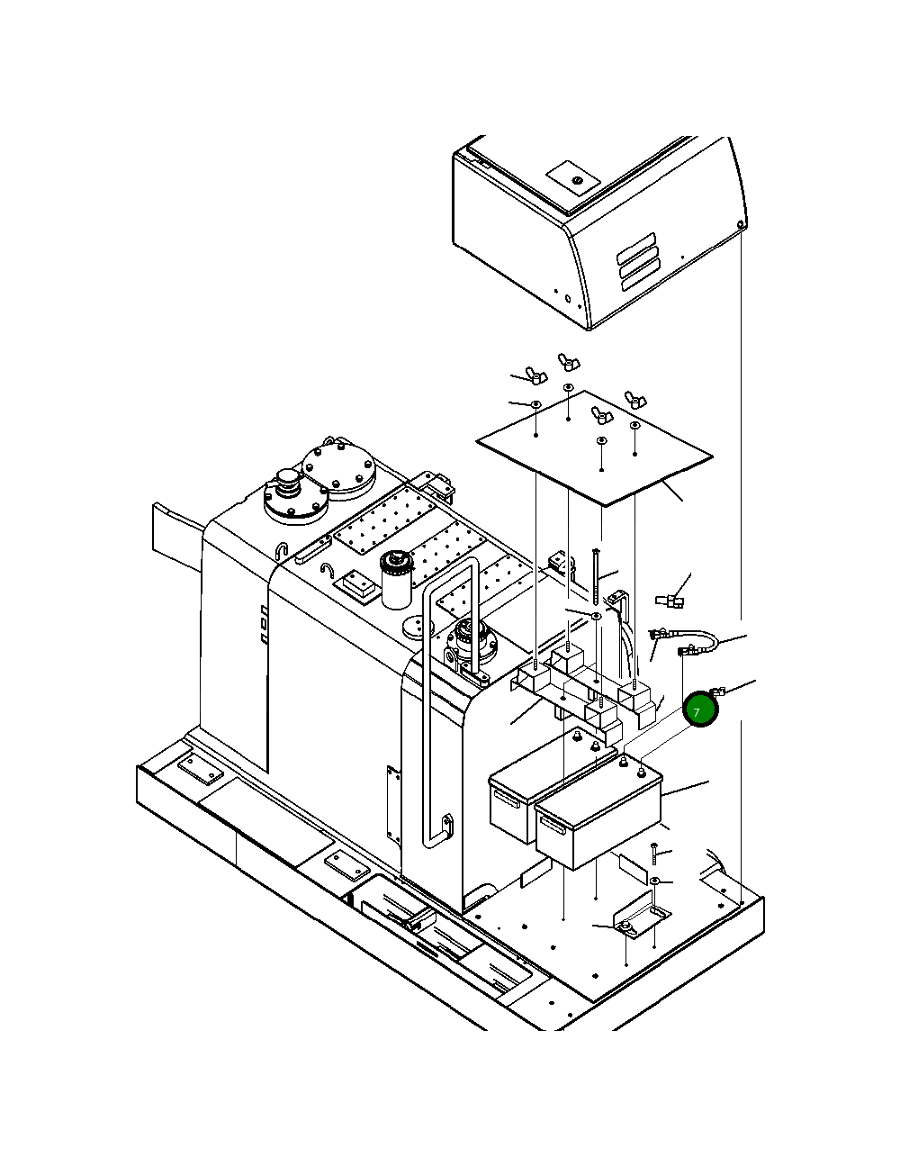 Кронштейн 20Y-06-B1250 Komatsu