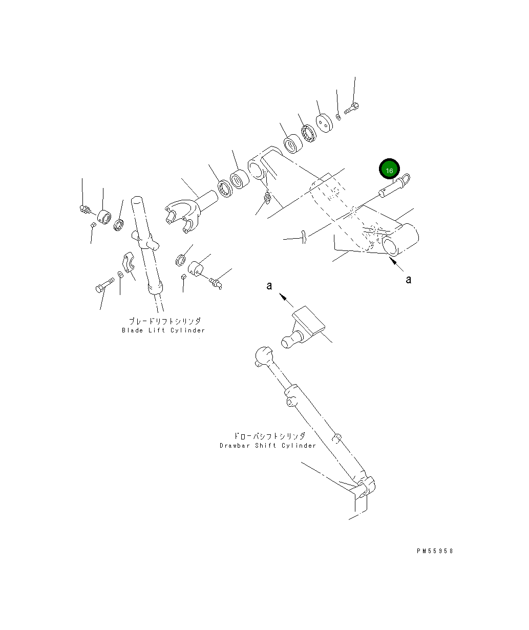 Палец 23D-70-11350 Komatsu