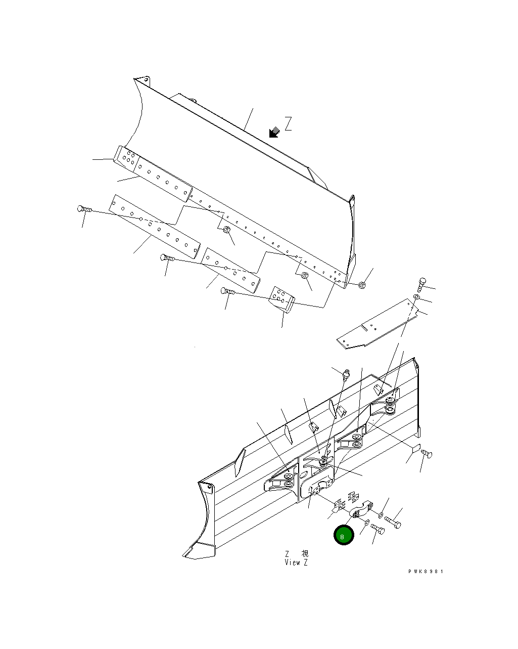 Колпак 134-72-61153 Komatsu