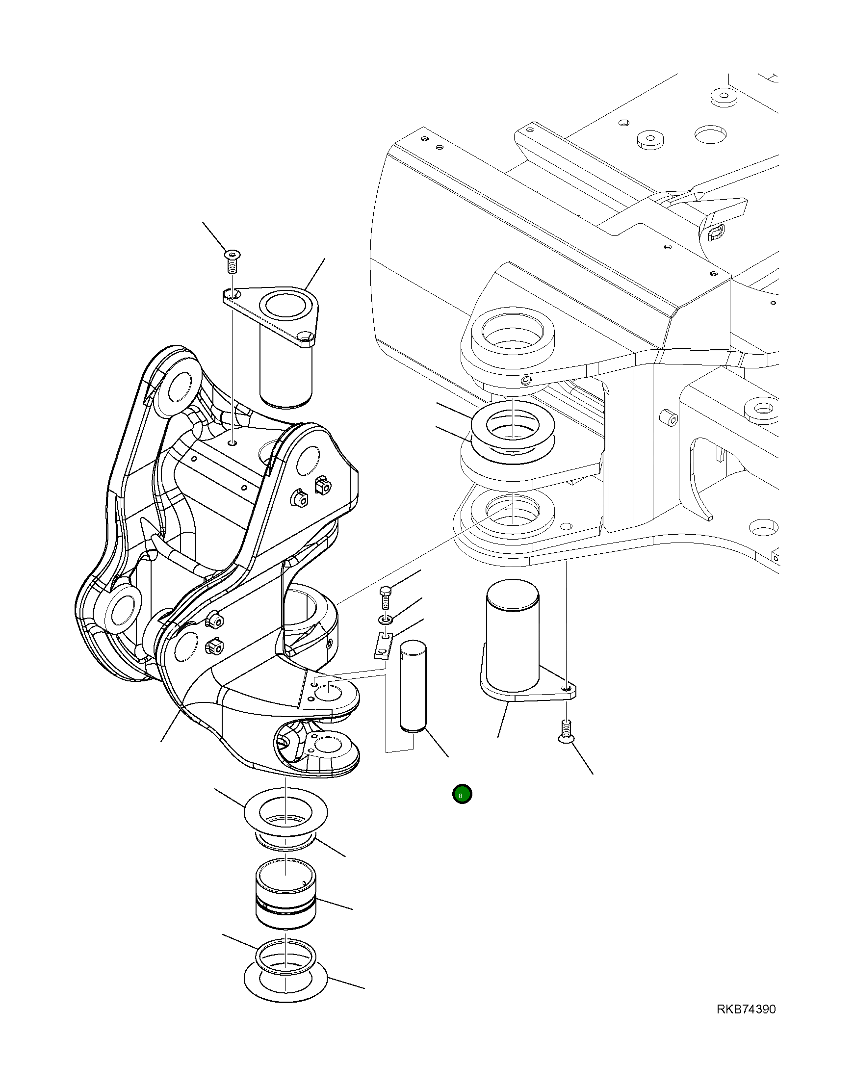 Палец 22E-70-21270 Komatsu