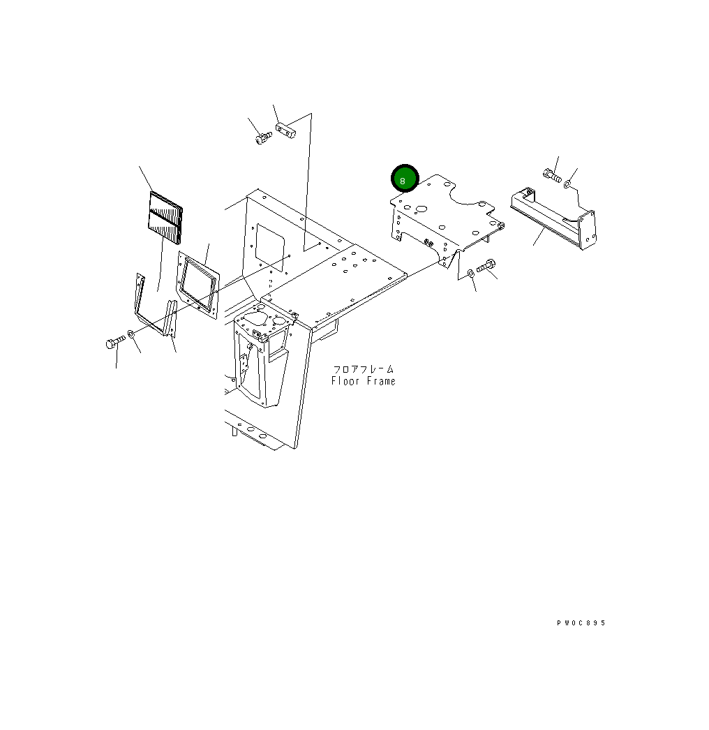 Кронштейн 11Y-979-5114 Komatsu