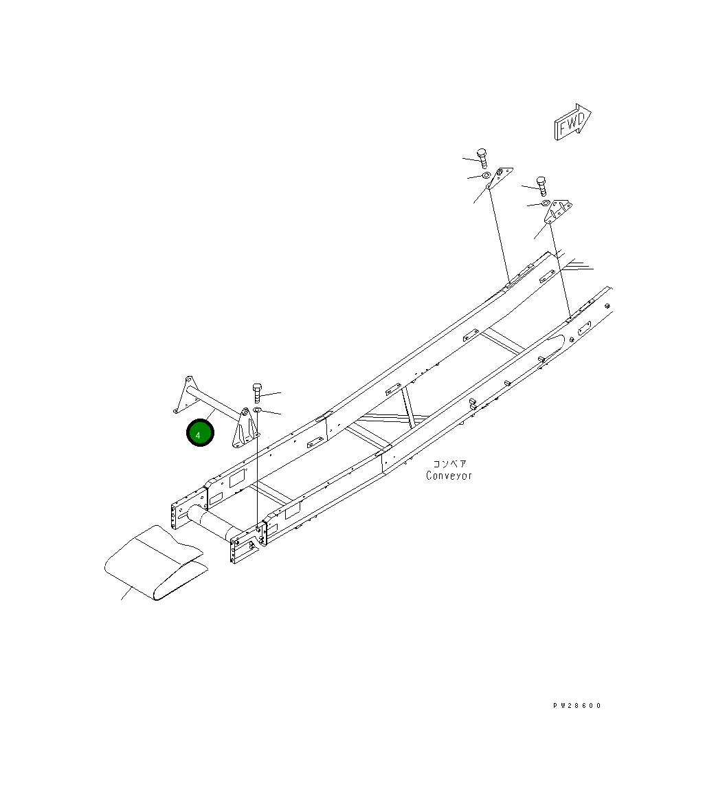 Кронштейн 8230-75-2240 Komatsu
