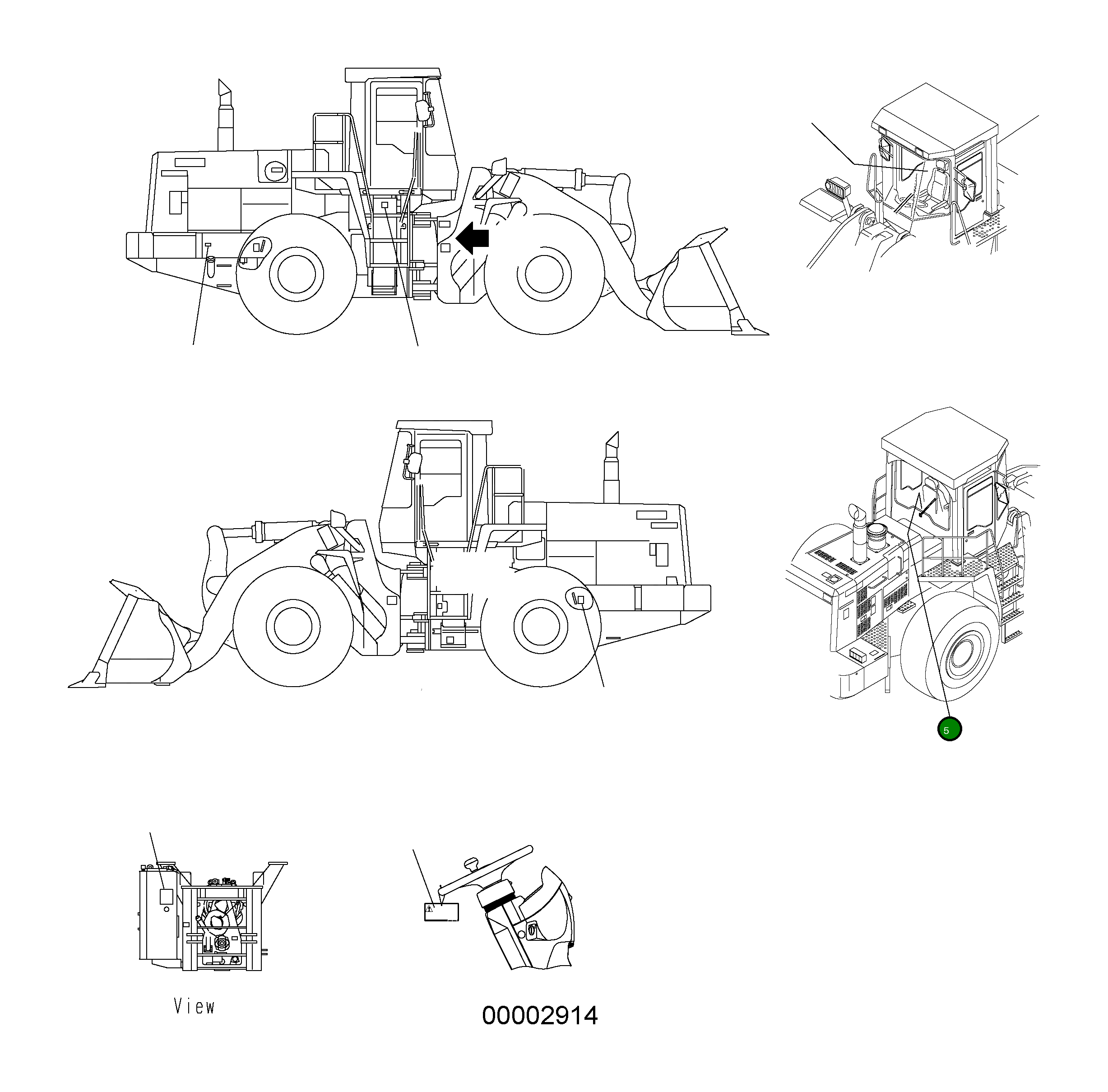 Наклейка 41L-K93-H130 Komatsu
