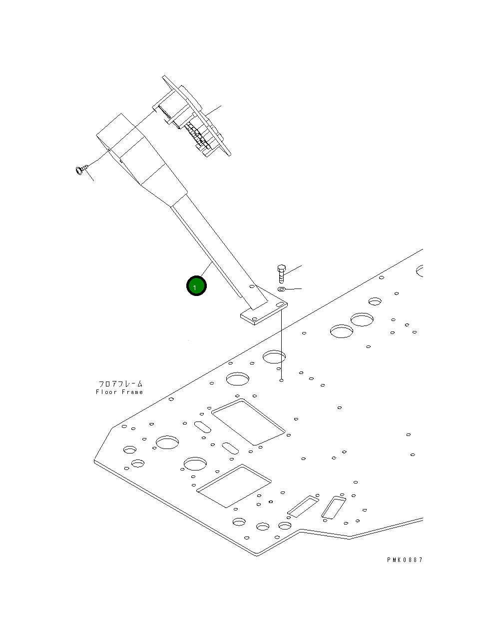 Кронштейн 21J-06-13222 Komatsu
