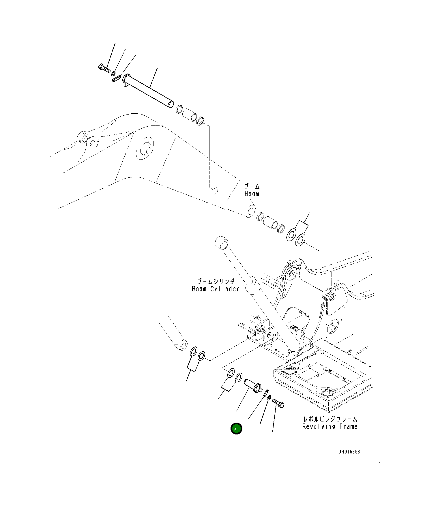 Палец 2057071210 Komatsu