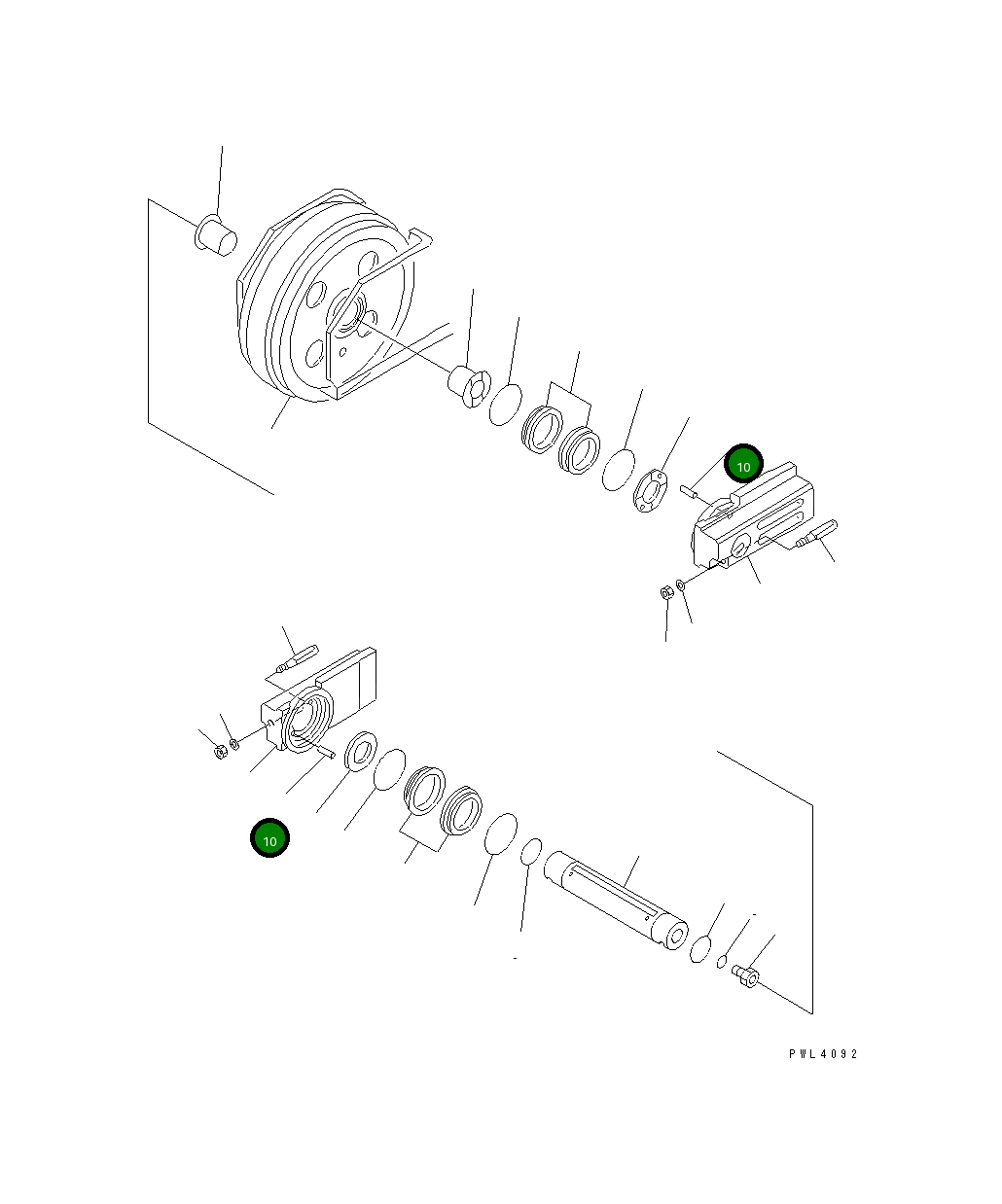 Палец 21T-30-16190 Komatsu