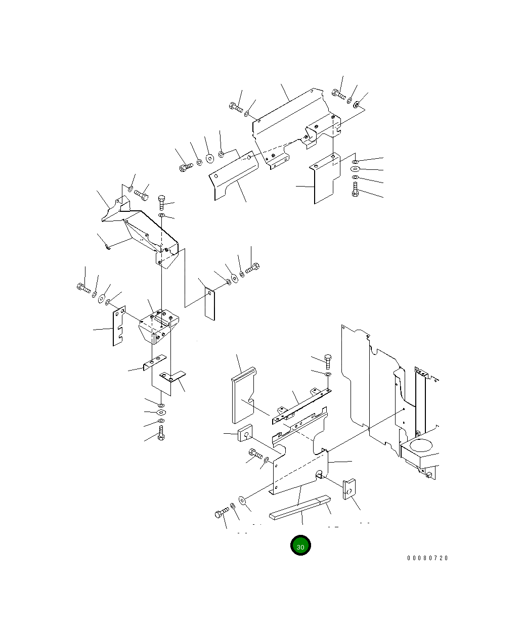 Лист 205-54-31840 Komatsu