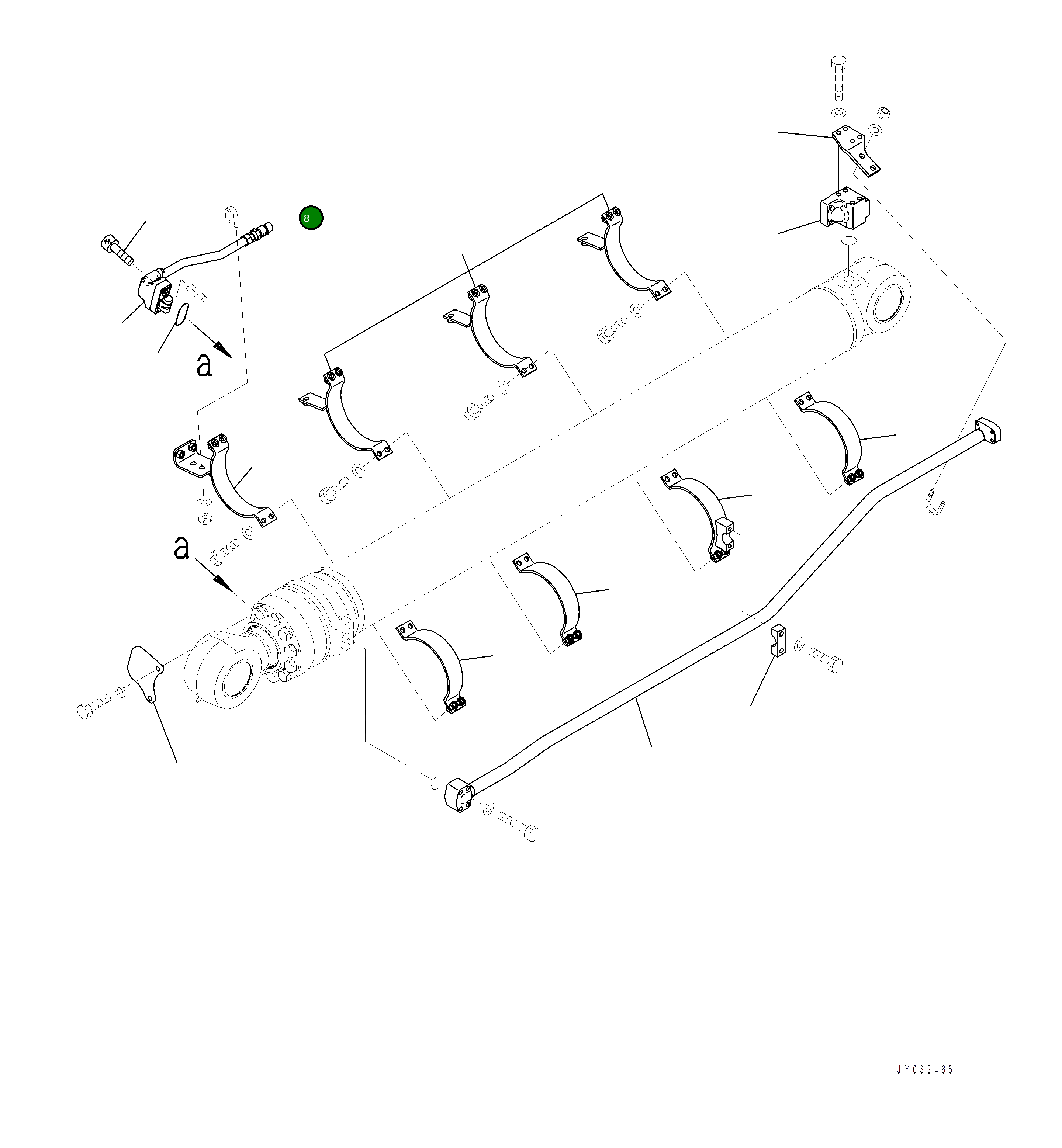 Кронштейн 707-88-46580 Komatsu