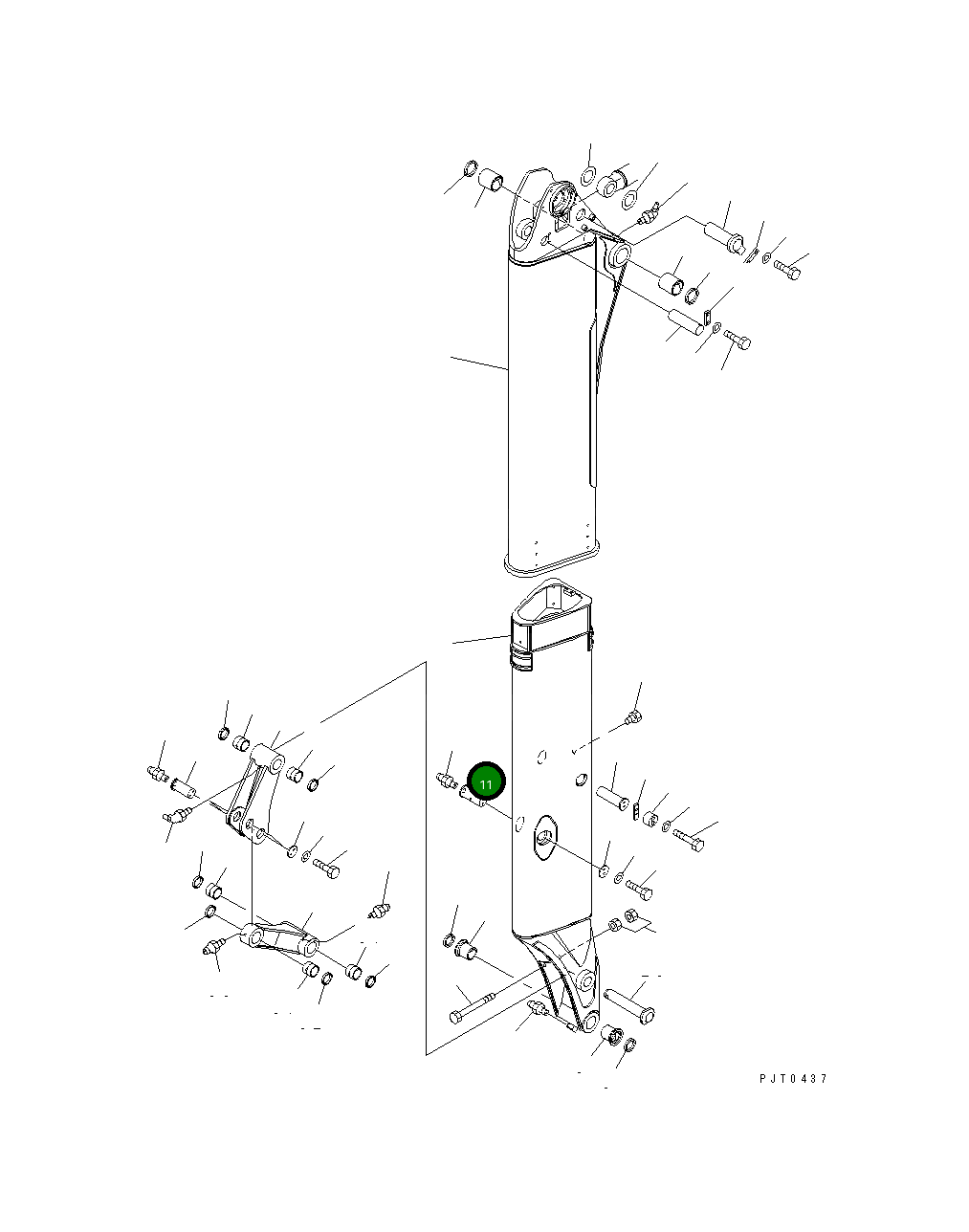 Палец 21W-957-2230 Komatsu
