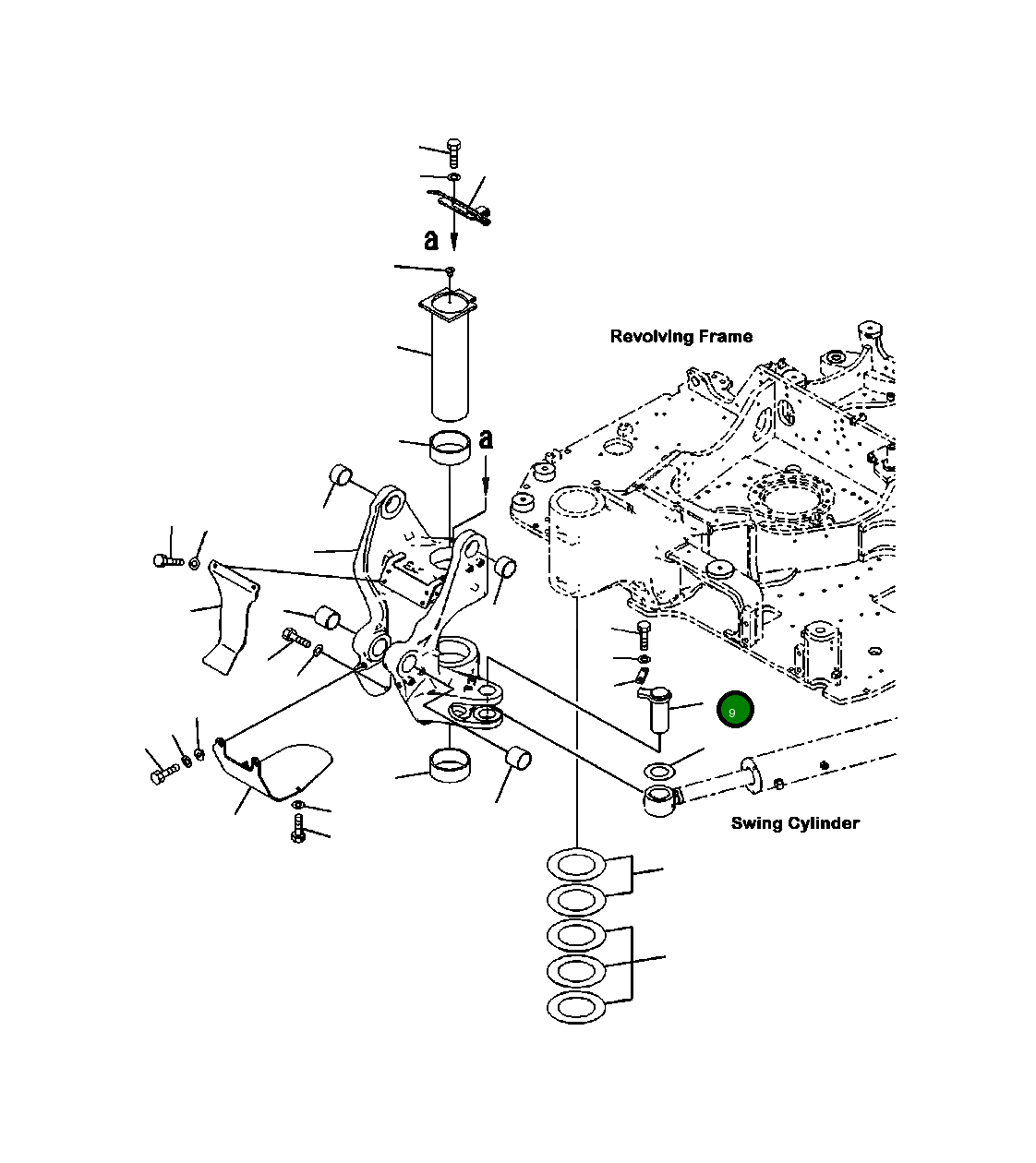 Палец 22P-70-11280 Komatsu