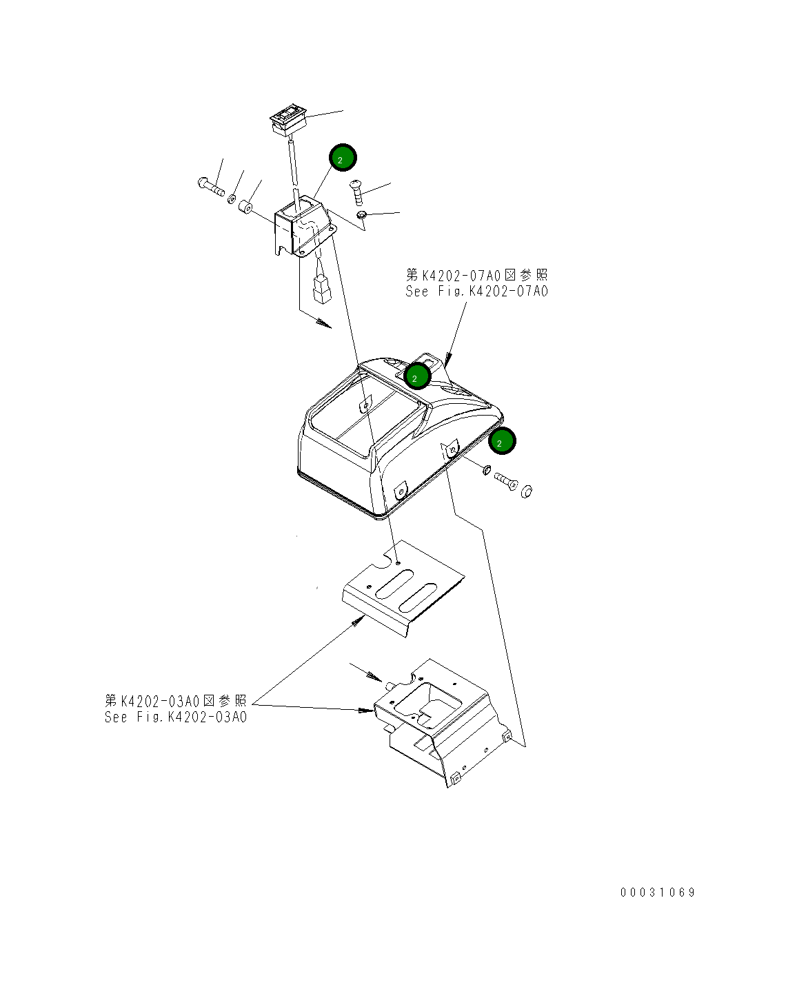 Кронштейн 421-43-31572 Komatsu