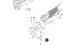 Кронштейн 6166-73-2210 Komatsu