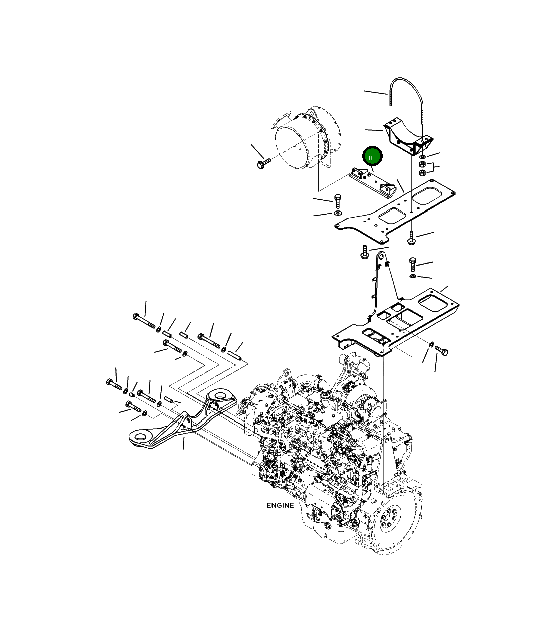 Кронштейн 208-01-41540 Komatsu