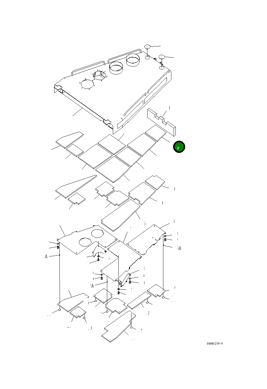 Лист 198-54-78770 Komatsu