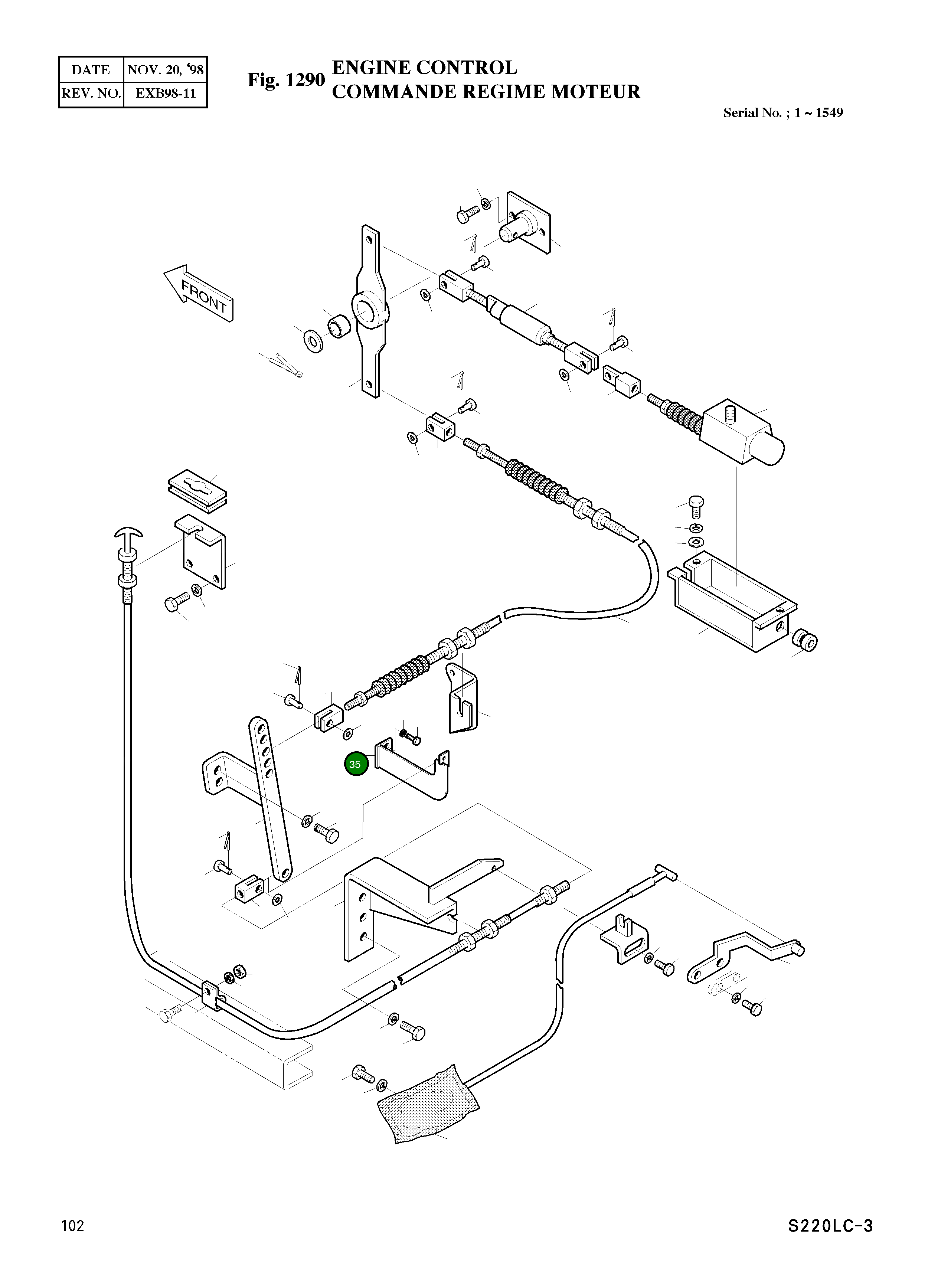 Кронштейн 2195-3997A Komatsu