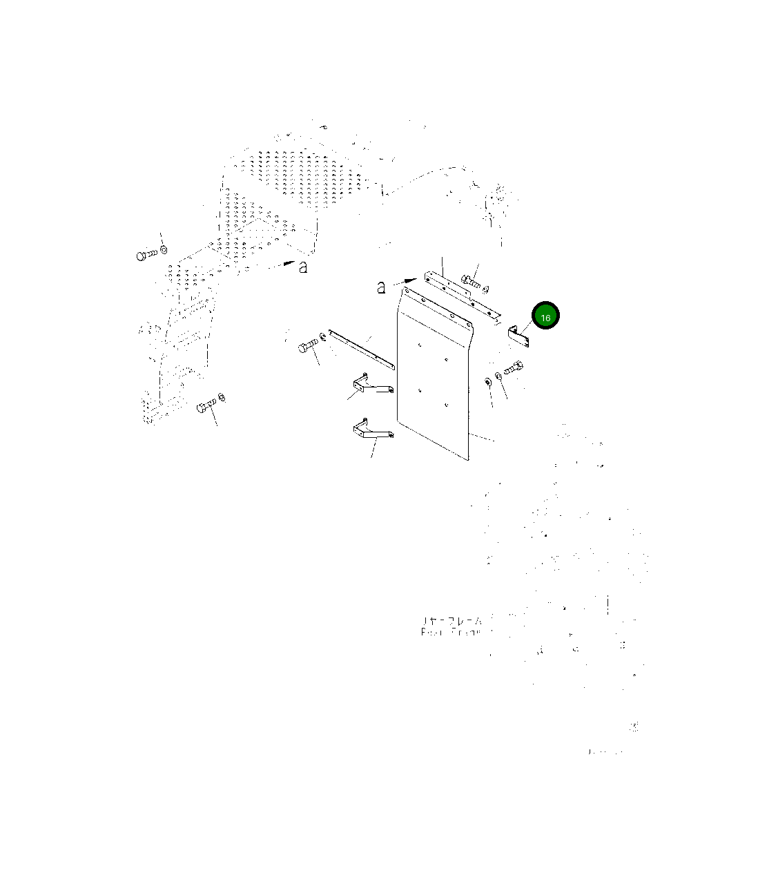 Кронштейн 425-54-53751 Komatsu