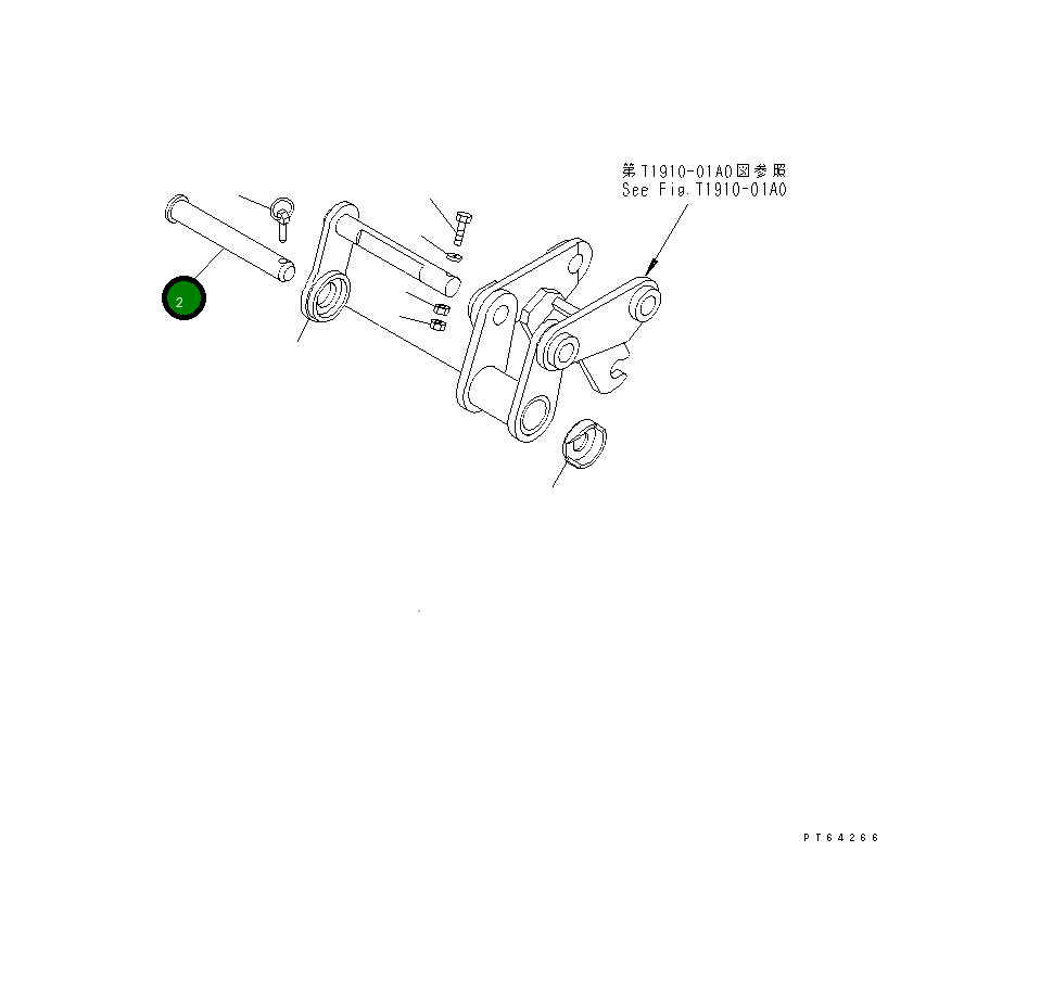 Палец 21U-70-33460 Komatsu