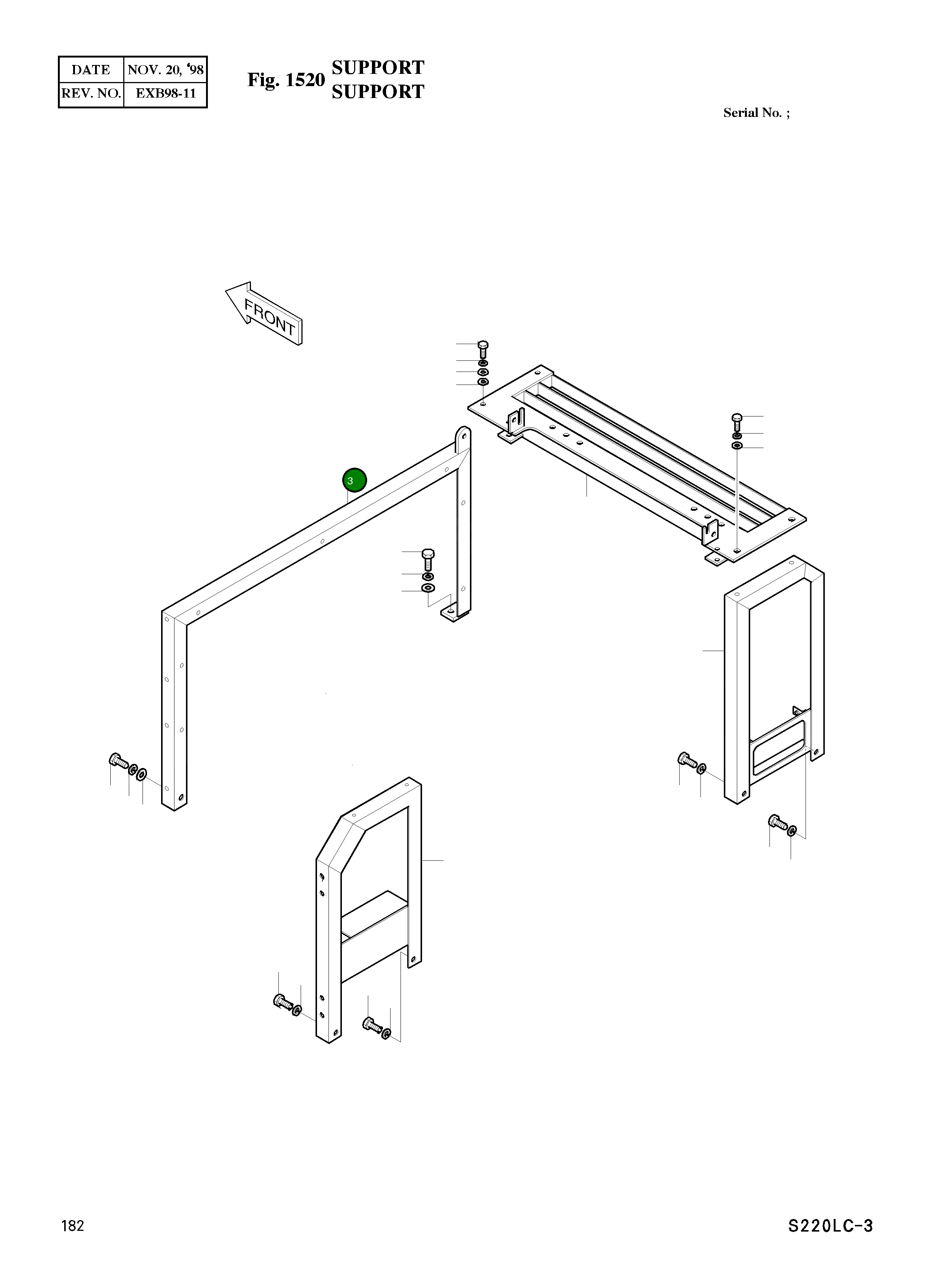 Опора 2195-3519B Komatsu