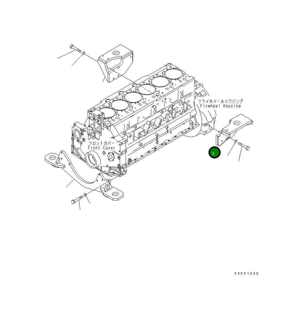 Кронштейн 6218-21-495A Komatsu