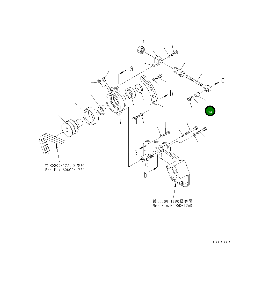 Палец 134-01-62430 Komatsu