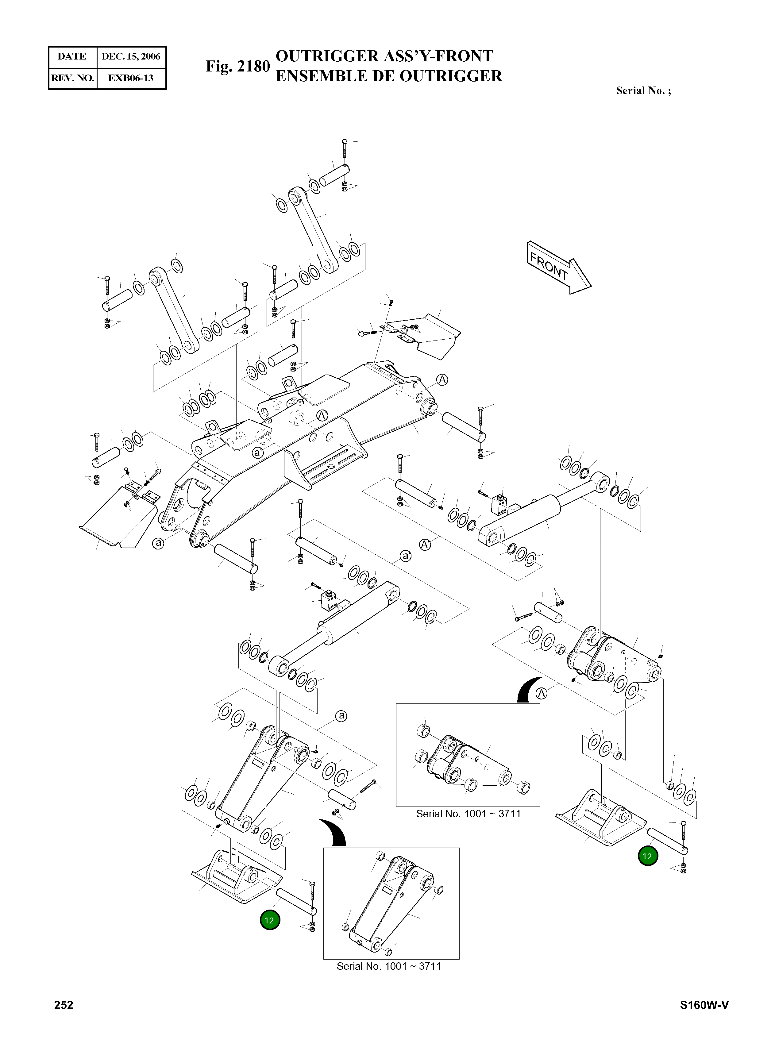 Палец 2123-4006A Komatsu