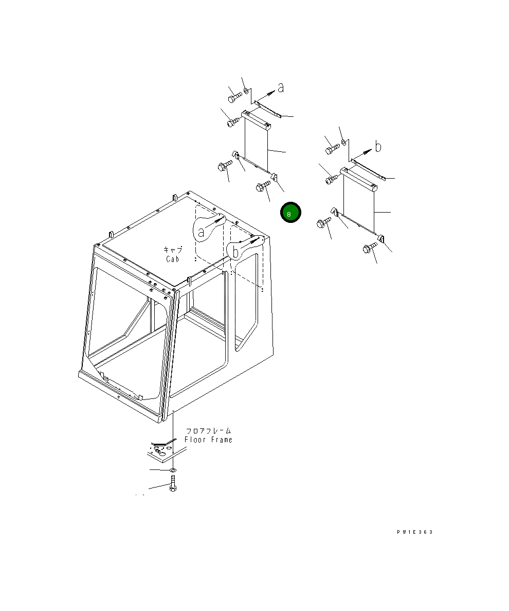 Кронштейн 21T-54-65570 Komatsu