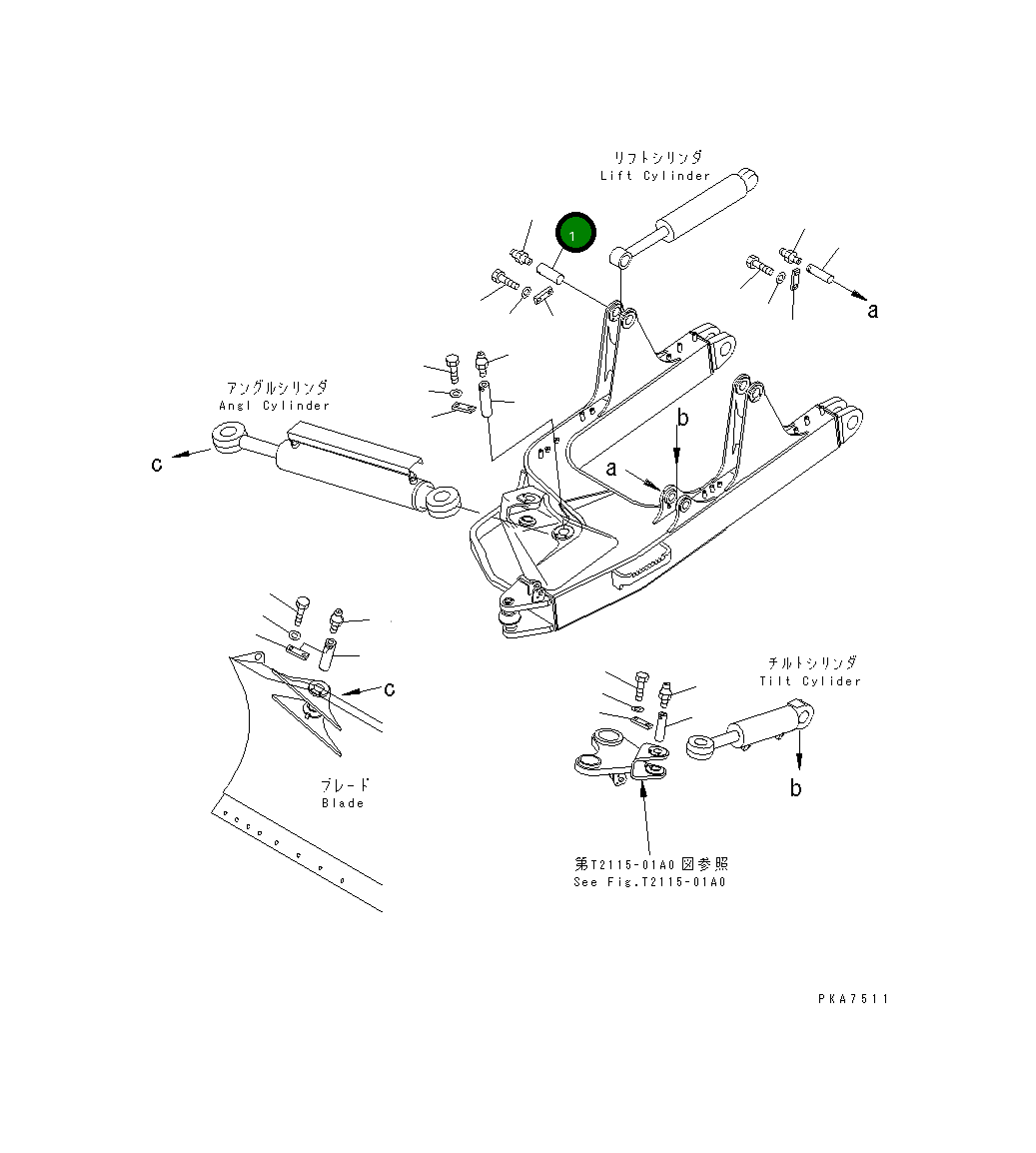 Палец 09241-5A140 Komatsu