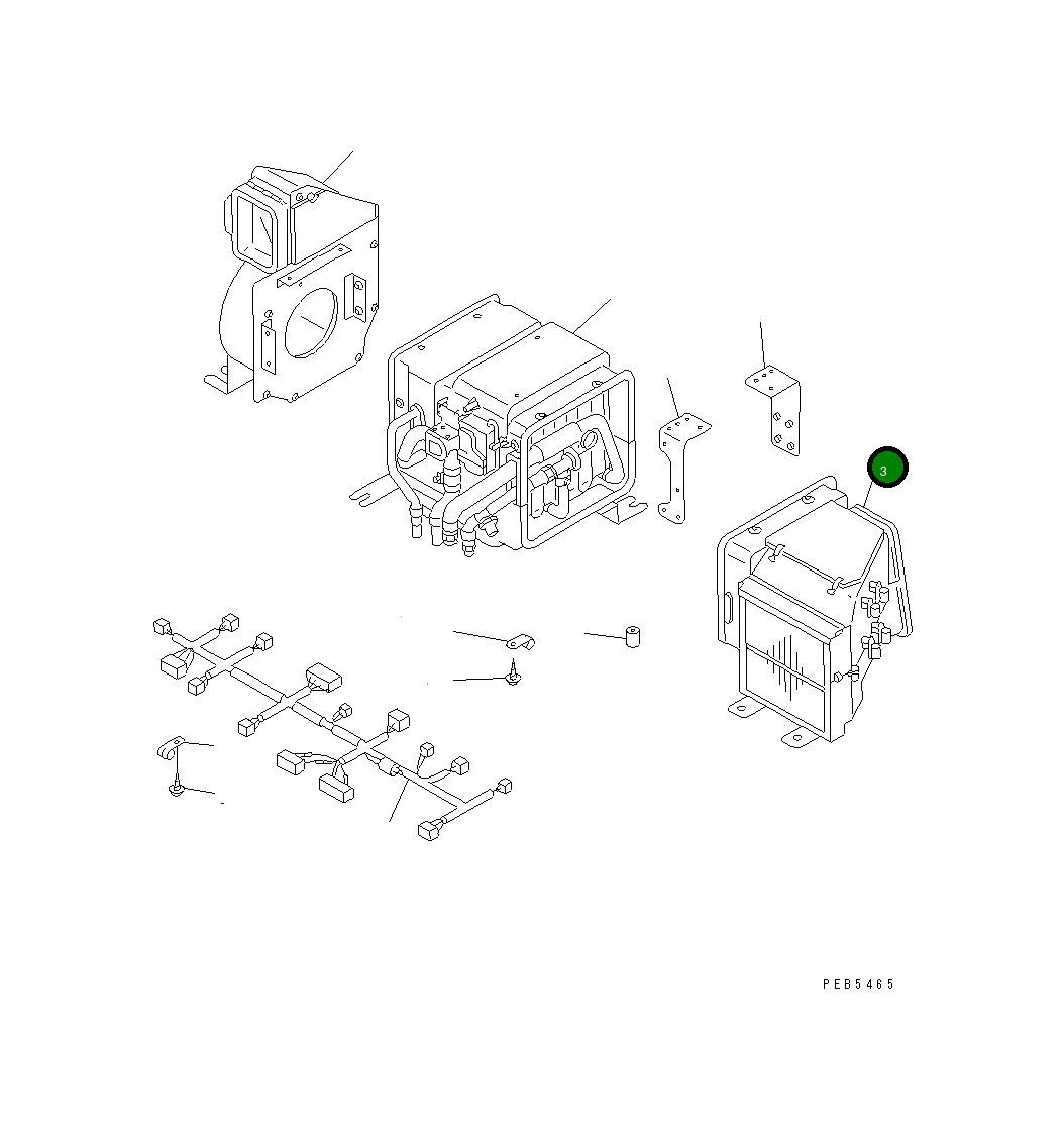Короб фильтра, в сборе ND146340-0420 Komatsu