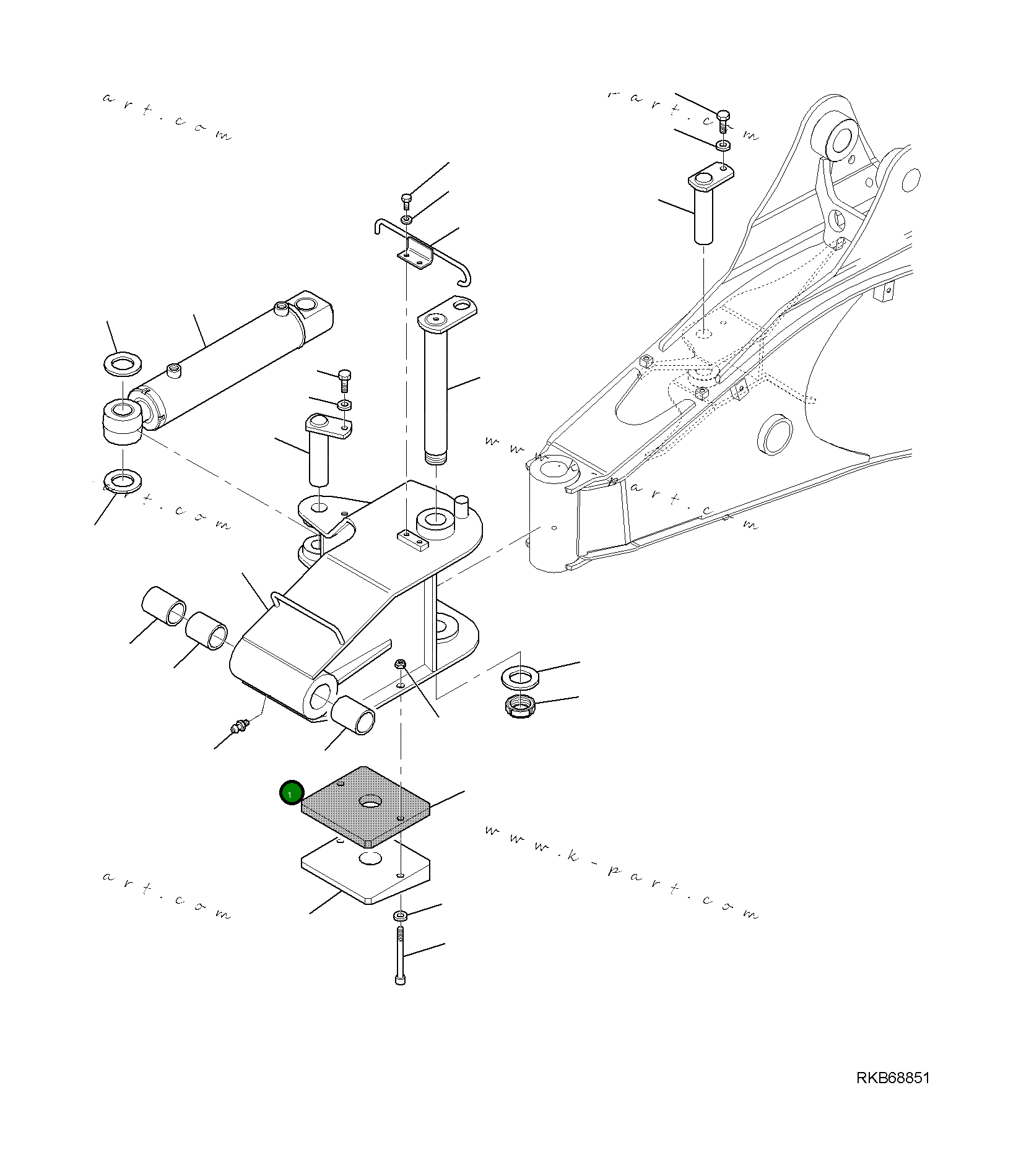 Опора 42N-856-5211 Komatsu