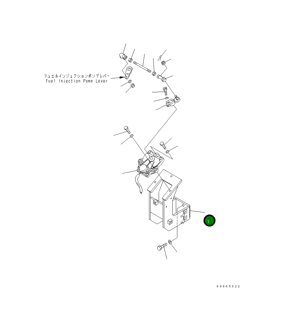Кронштейн 20G-43-K1123 Komatsu
