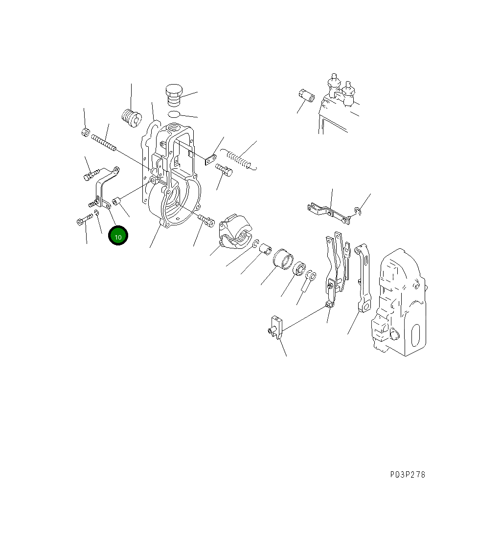 Кронштейн DK154370-3920 Komatsu
