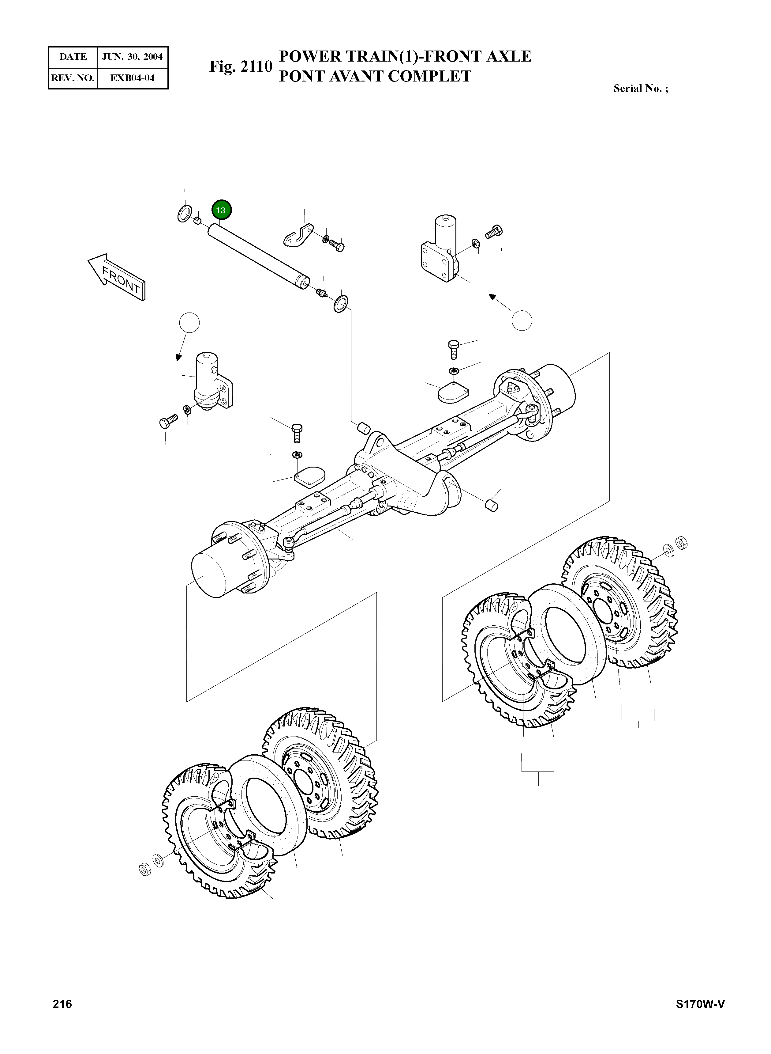 Палец 2123-2435A Komatsu