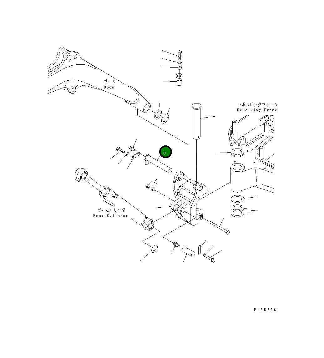 Палец 22J-70-16451 Komatsu