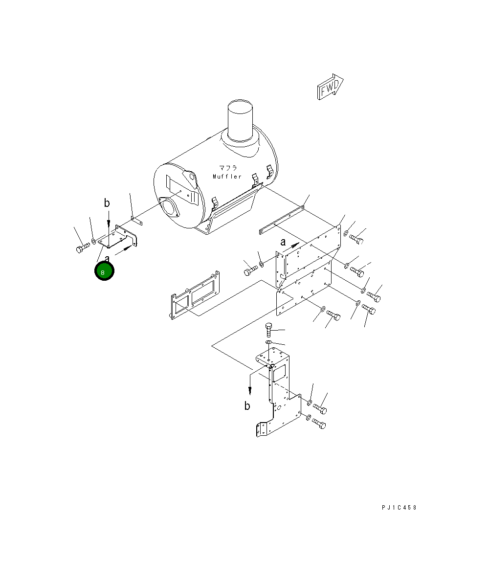 Кронштейн 6162-13-7251 Komatsu