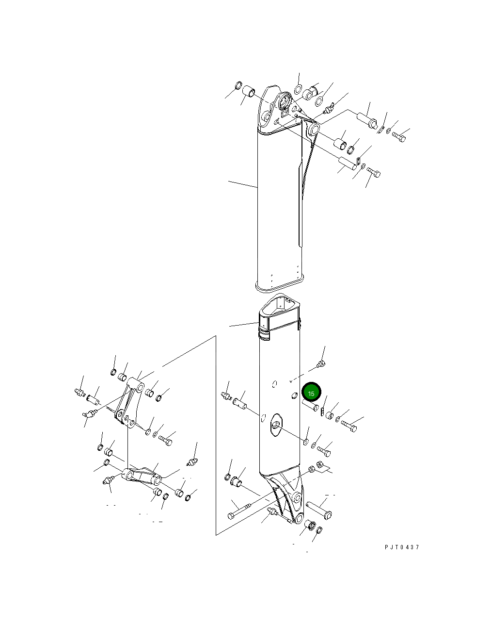 Палец 21W-957-2240 Komatsu
