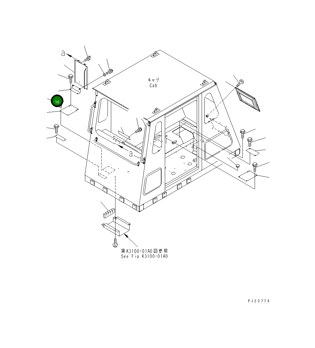 Кронштейн 567-07-71610 Komatsu