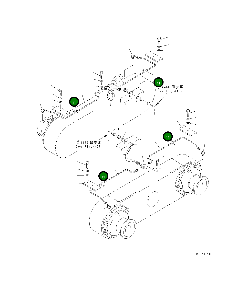 Клипса 232-44-54680 Komatsu