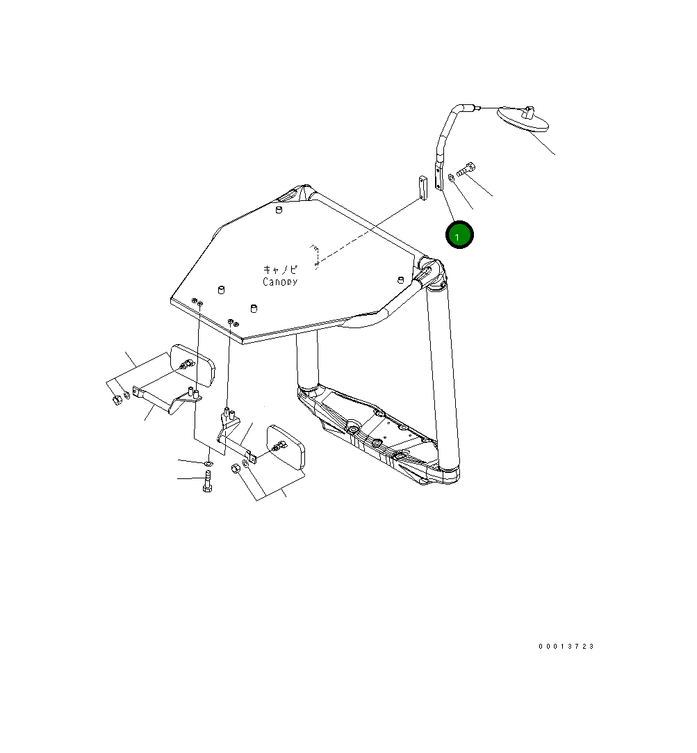 Кронштейн 22M-54-25221 Komatsu
