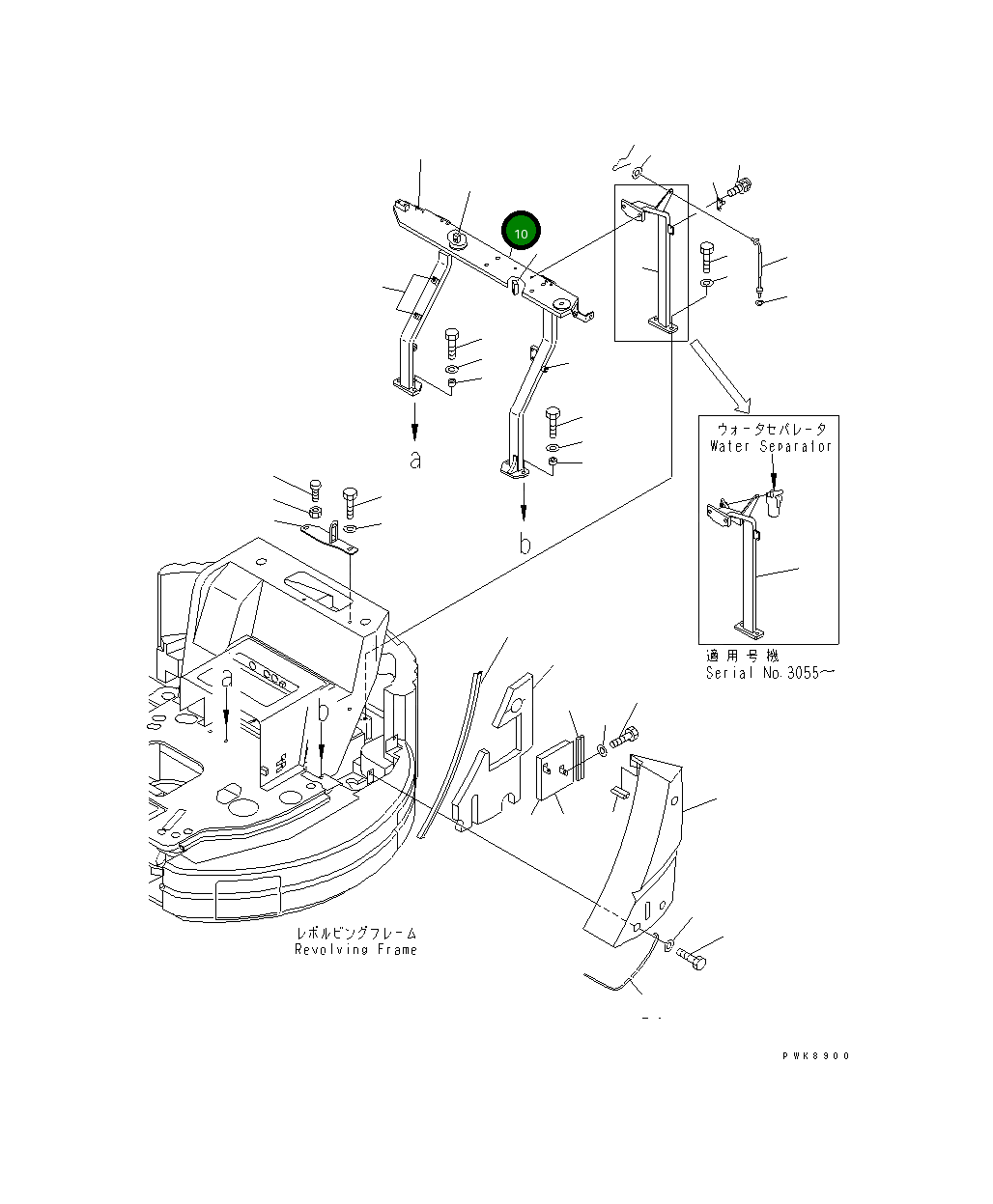 Кронштейн 22M-54-15531 Komatsu
