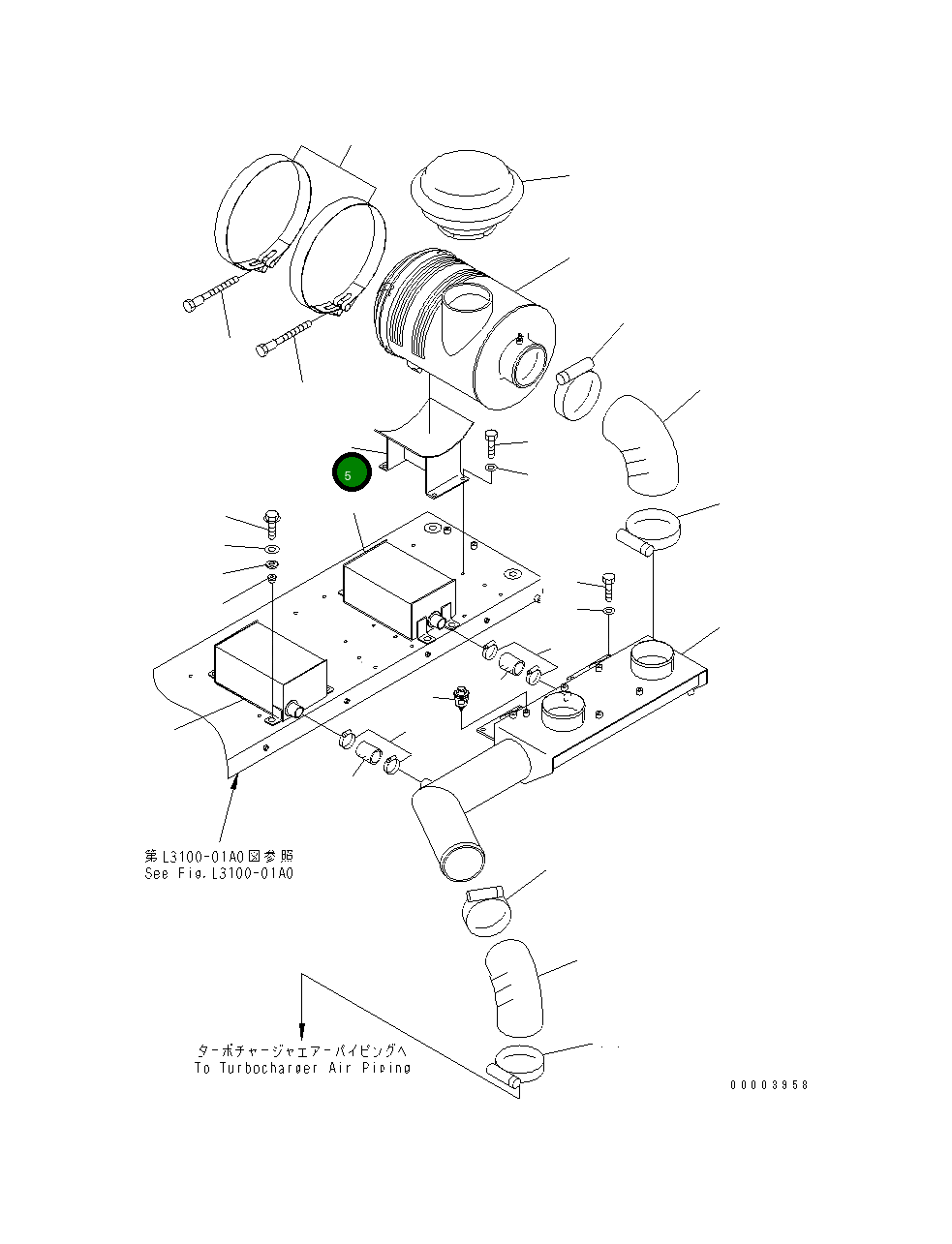 Кронштейн 569-02-82370 Komatsu