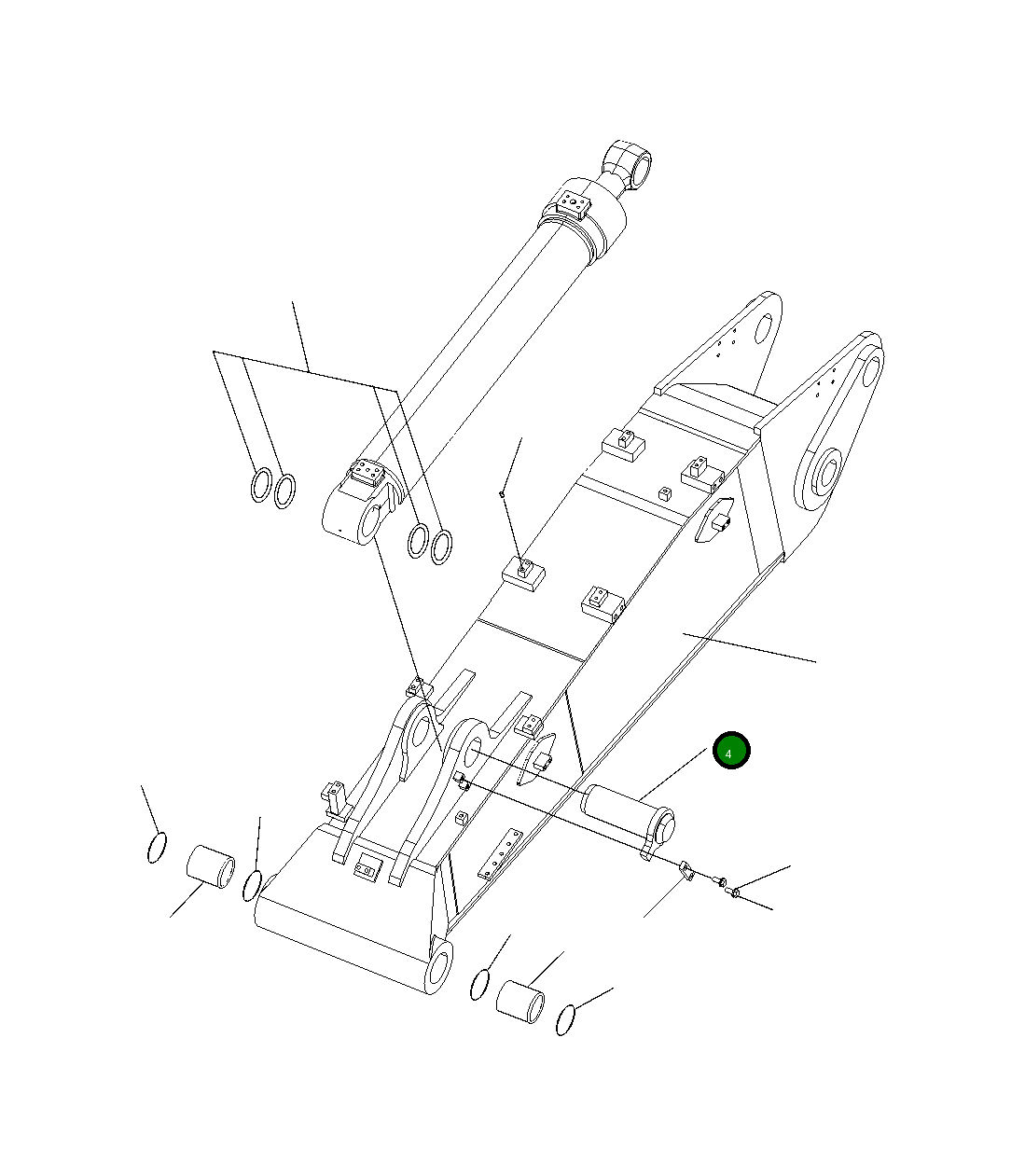 Палец 21K-70-K1210 Komatsu