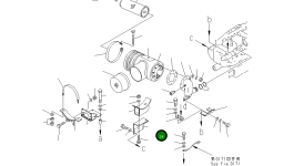 Кронштейн 6162-13-4762 Komatsu