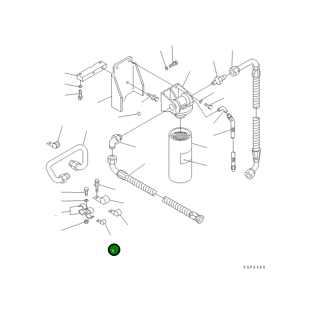 Клипса CU69911A Komatsu