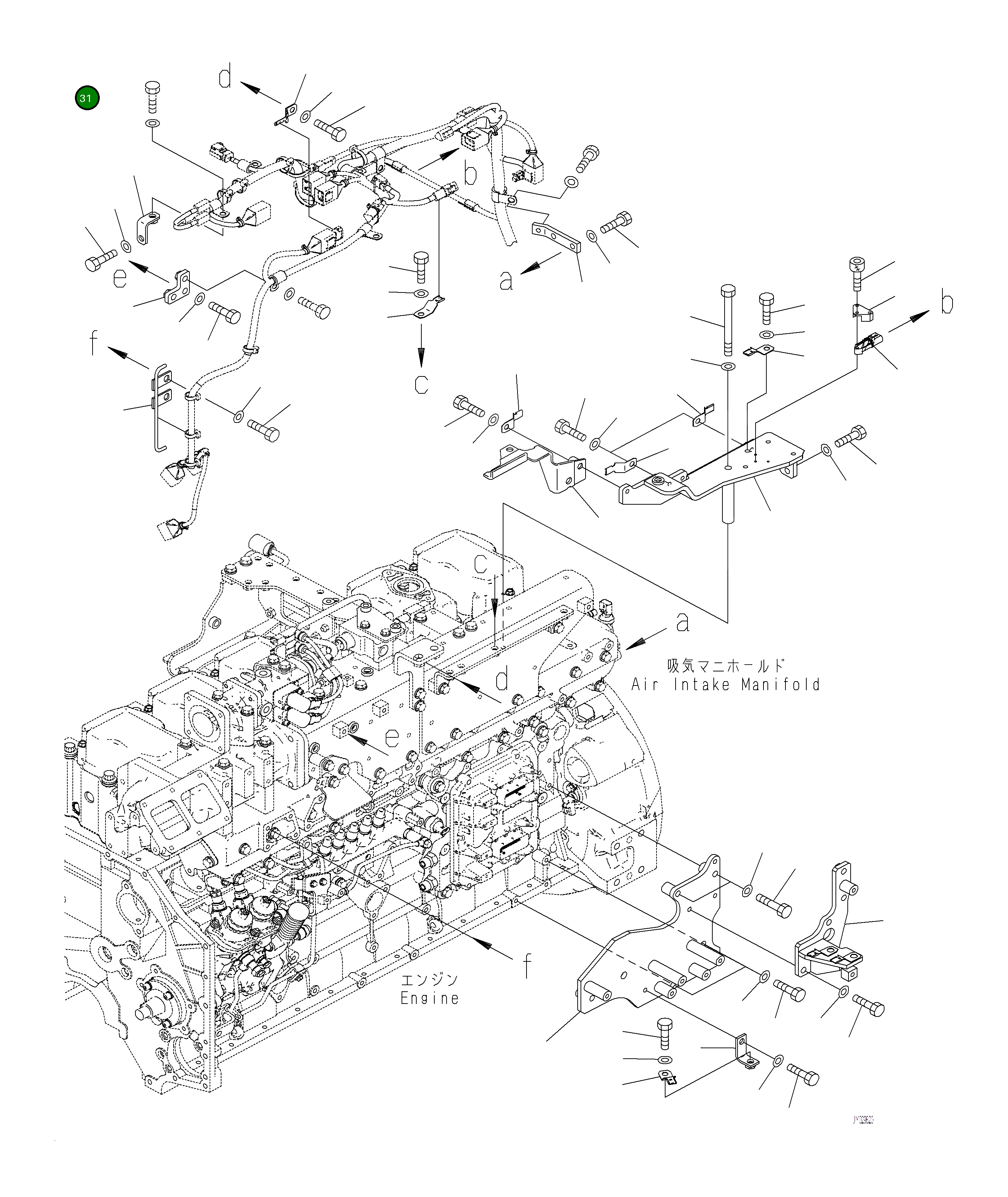 Кронштейн 6262-51-9430 Komatsu