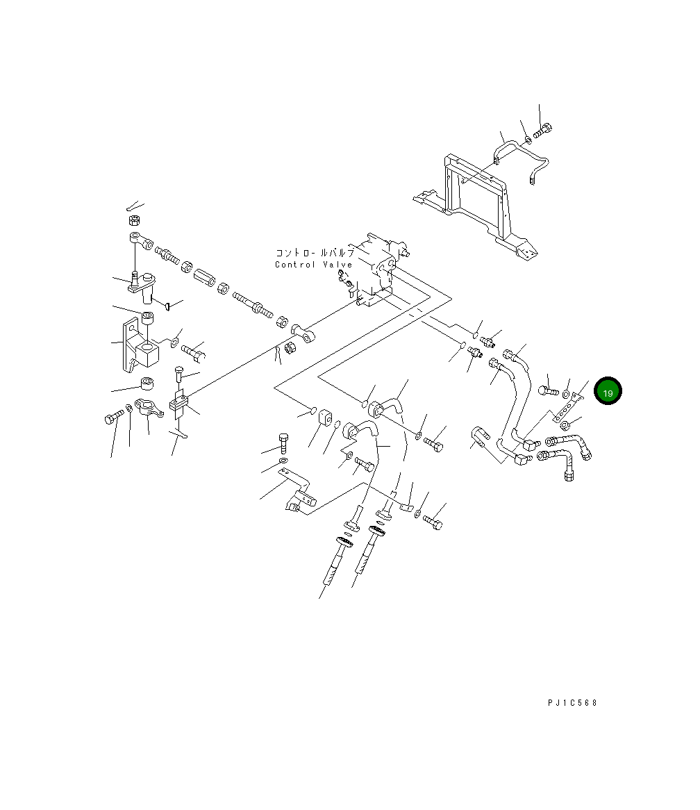 Кронштейн 154-61-76130 Komatsu