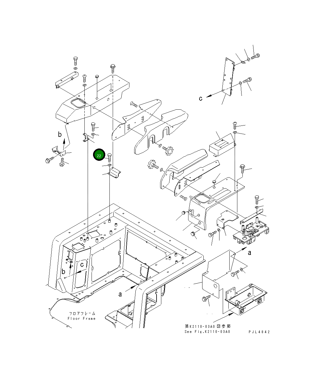 Кронштейн 195-54-68720 Komatsu
