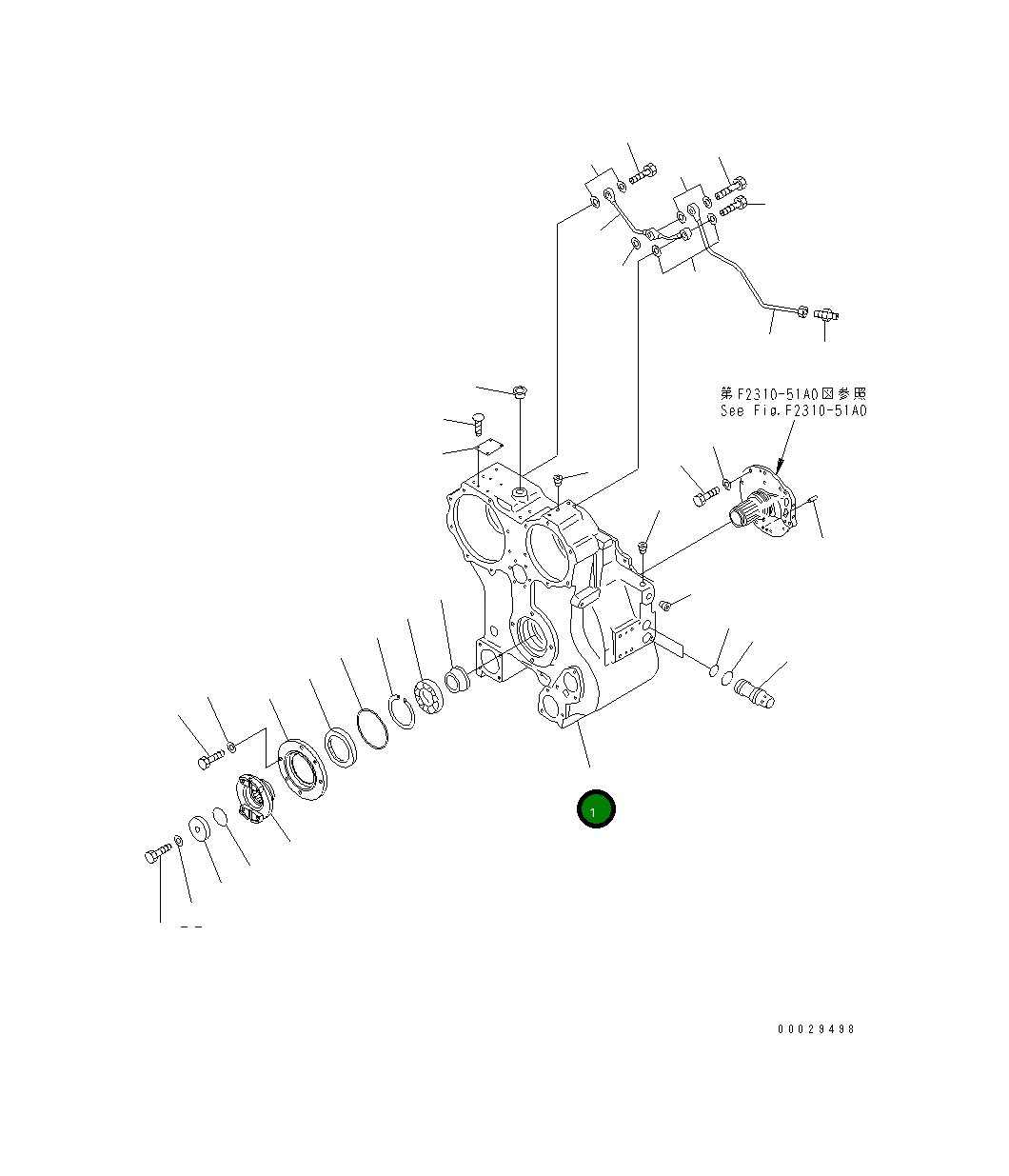 Корпус 14X-13-23110 Komatsu