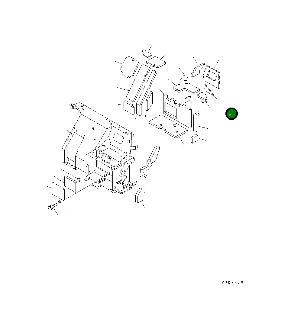 Лист 21X-54-32151 Komatsu