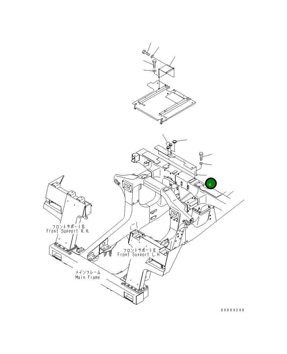 Кронштейн 569-54-88242 Komatsu